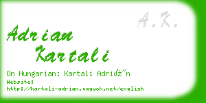 adrian kartali business card